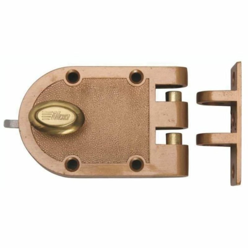 Kaba 1-Cylinder Surface Bolt Jimmy Proof Lock No Cylinder With Angle Strike