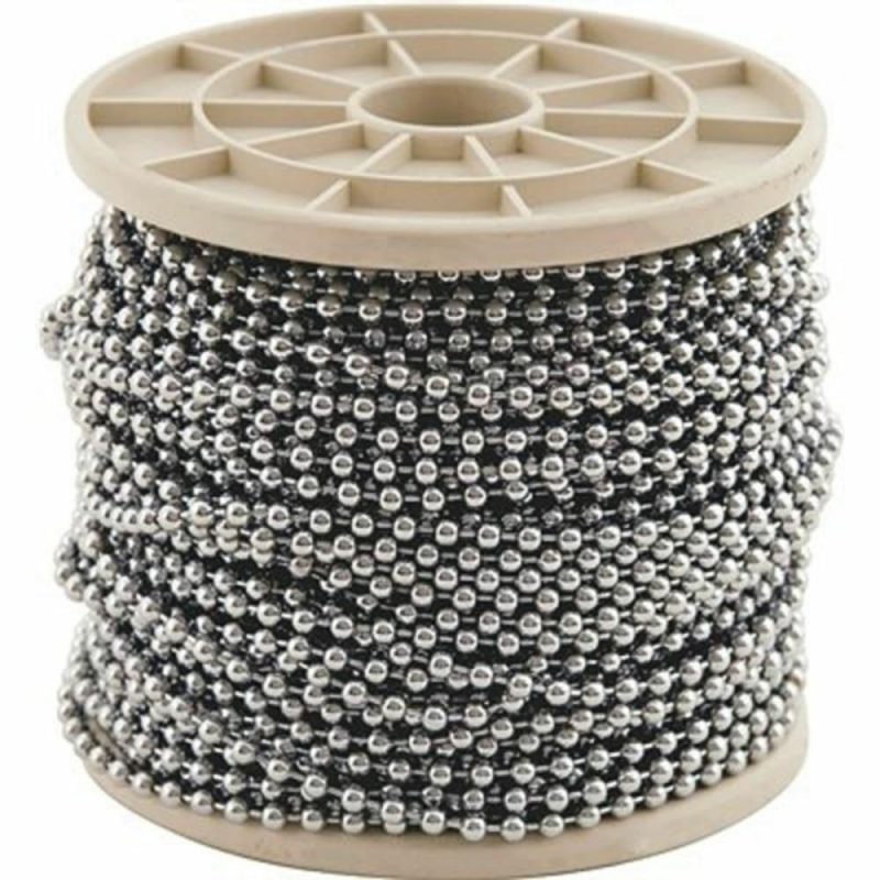 Kingchain 10 X 196 Ft. Chrome Plated Reeled Bead Ball Chain