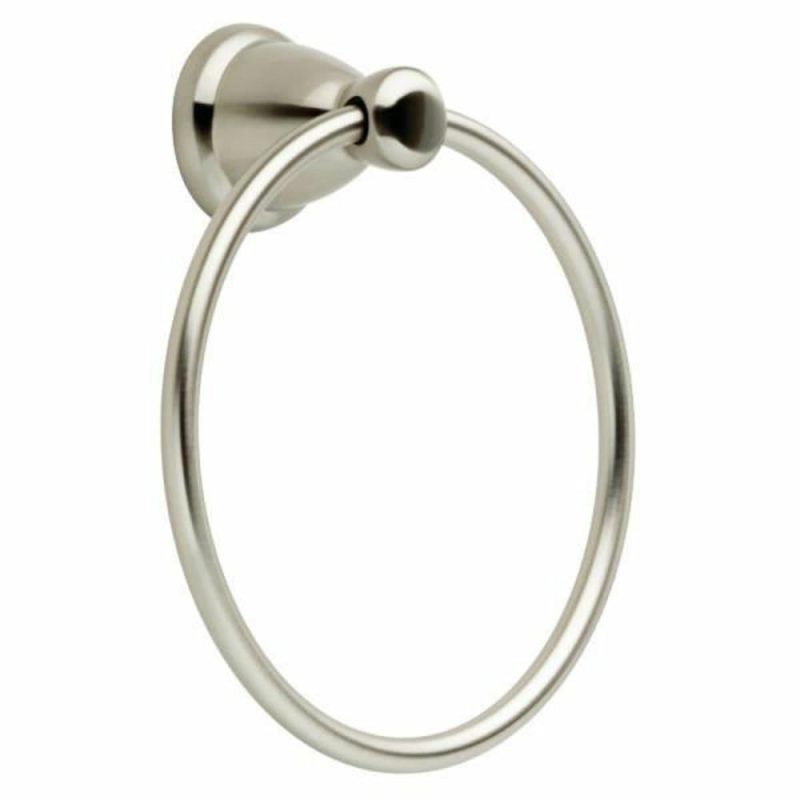 Kinley Satin Nickel Towel Ring