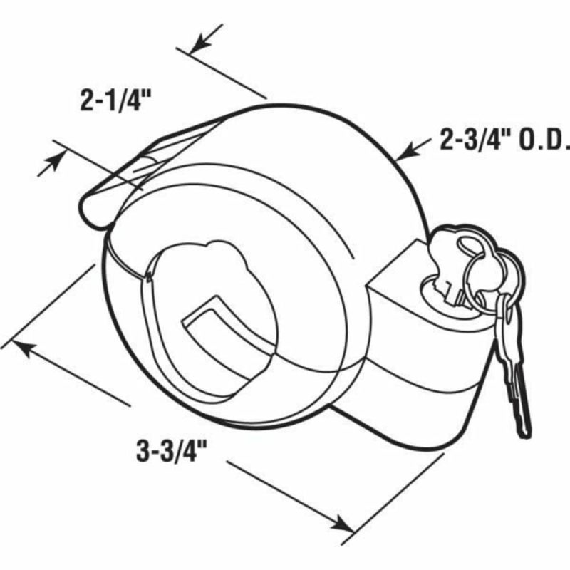 Lever Handle Lock-Out Device, Diecast, Gray Paint