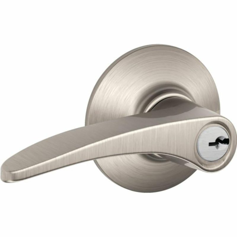 Manhattan Entry Lever, Satin Nickel