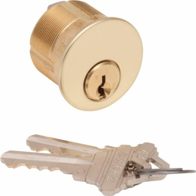 Mortise Cylinder – 5-Pin Drilled 6 – Brass – Std Cam – C – Kd – 1-1/8