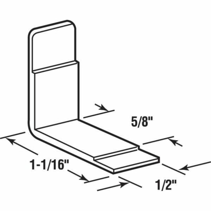 Nln L Angle Drawer Guides, Package Of 10