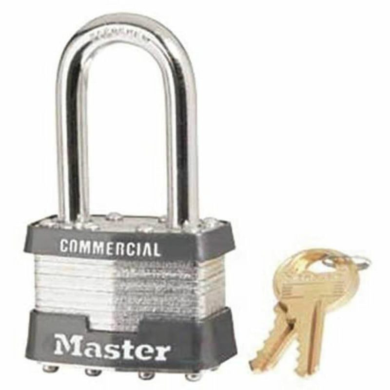 No 1 Steel Laminated Padlock 1-1/2″ L Shackle Keyed Alike No 2126