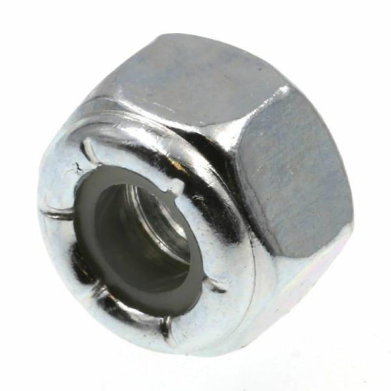 Nylon Insert Lock Nuts, 1/4 In.-20, Grade 2 Zinc Steel, Package Of 25