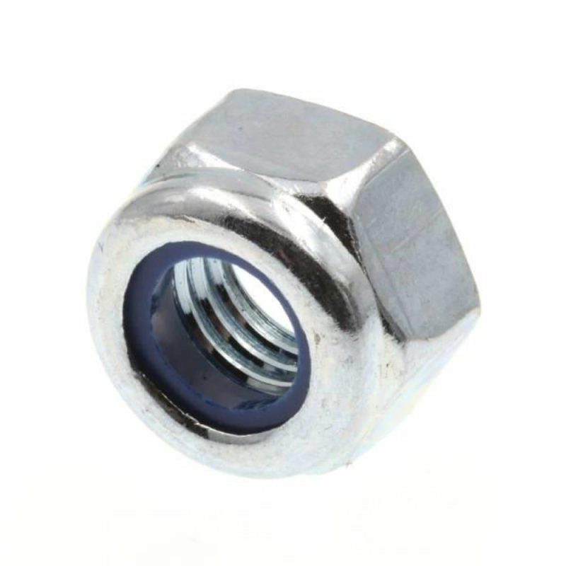 Nylon Insert Lock Nuts, Class 8 , M7-, Zinc, Package Of 25