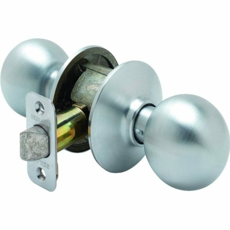 Orbit F Series Knob, Passage, Grade Aaa, Satin Chrome