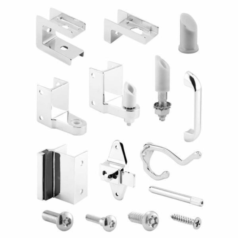 Out-Swinging Door Pack 1indoor 1-1/4inpost Zamak Chrome Kit