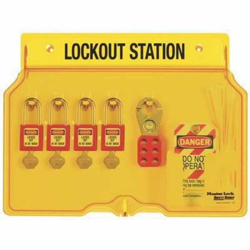 Padlock Wall Station Hinged Cover 4-Lock