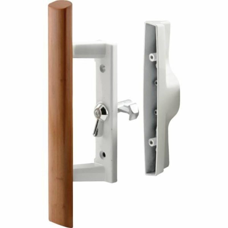 Patio Dr Internal Style Dr Handle, Wt, 3-1/2 In. Hole Centers.