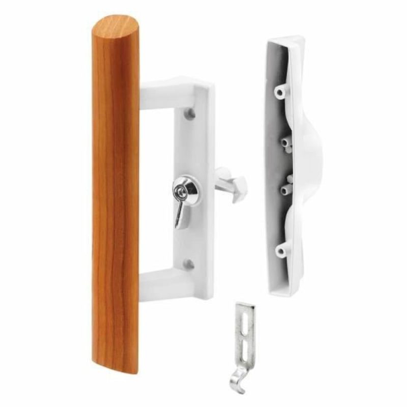 Patio Dr Internal Style Dr Handle, Wt, 3-15/16 In. Hole Centers.