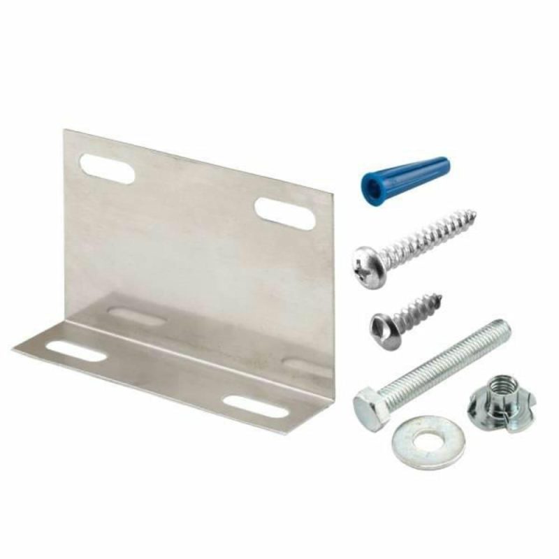 Pilaster Anchor Pack, Any Thickness, L-Bracket And Fasteners 1 Kit