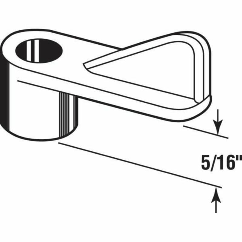 Plastic Screen Clip, White Package Of 100