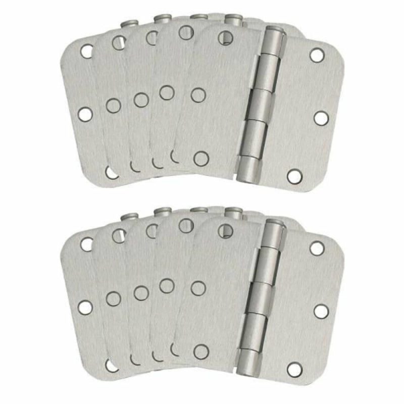 Radius Satin Nickel Door Hinge Value Package Of 10