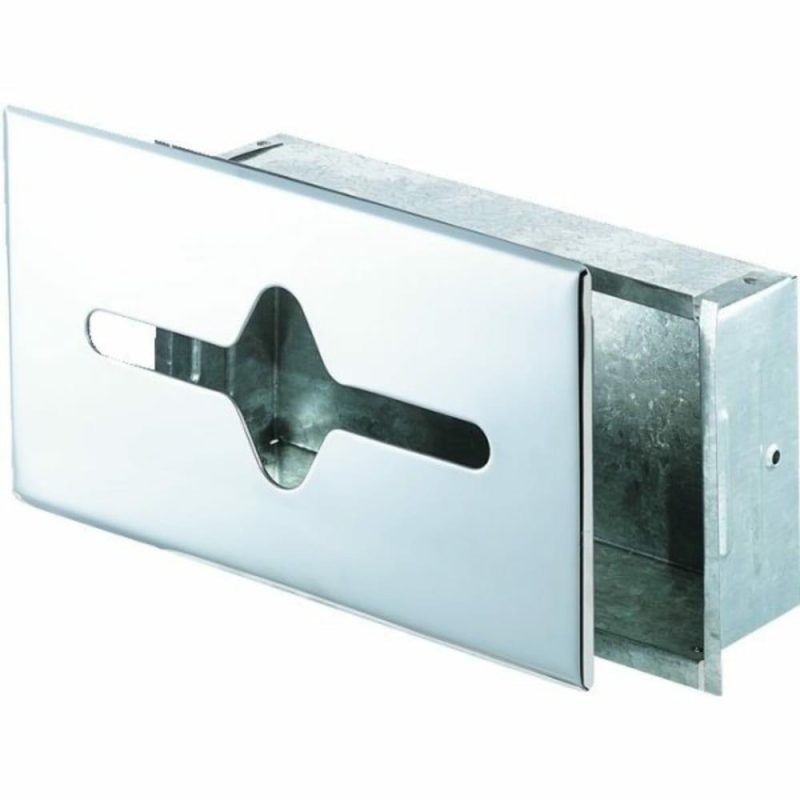 Recessed Mount Tissue Cabinet Chrome