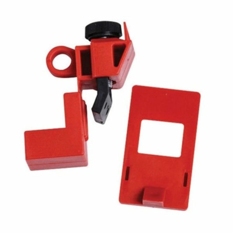 Red Impact Modified Nylon And Polypropylene 120/277 V  Lockout