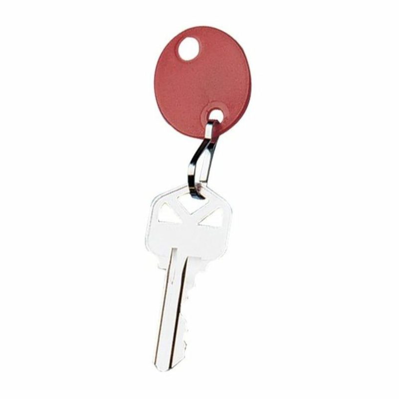 Red Oval Key Tags, Package Of 20