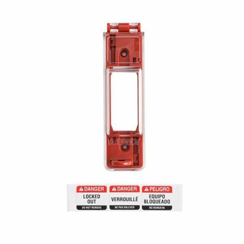 Red Polypropylene Wall Switch Lockout