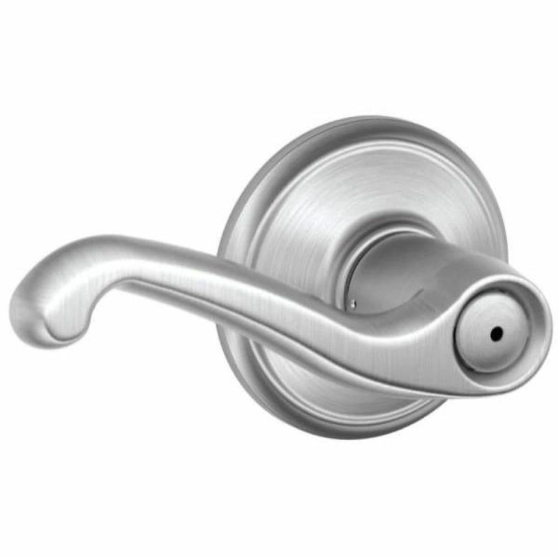 Residential F Ser Pvcy No Hand Satin Chrome Finish Flair Lever