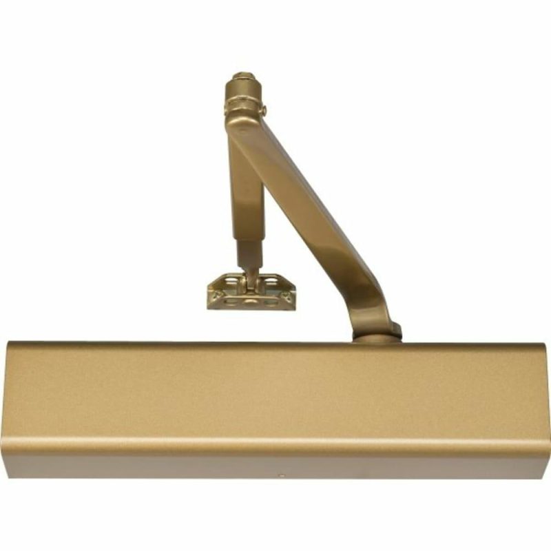 Satin Brass Tri-Packed Regular Parallel Non-Hold Open Door Closer