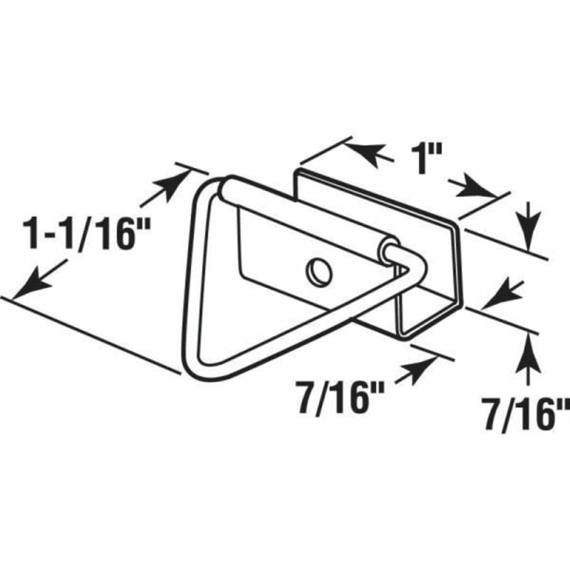 Screen Bot Latch With Screws, Mill Finish, Package Of 4