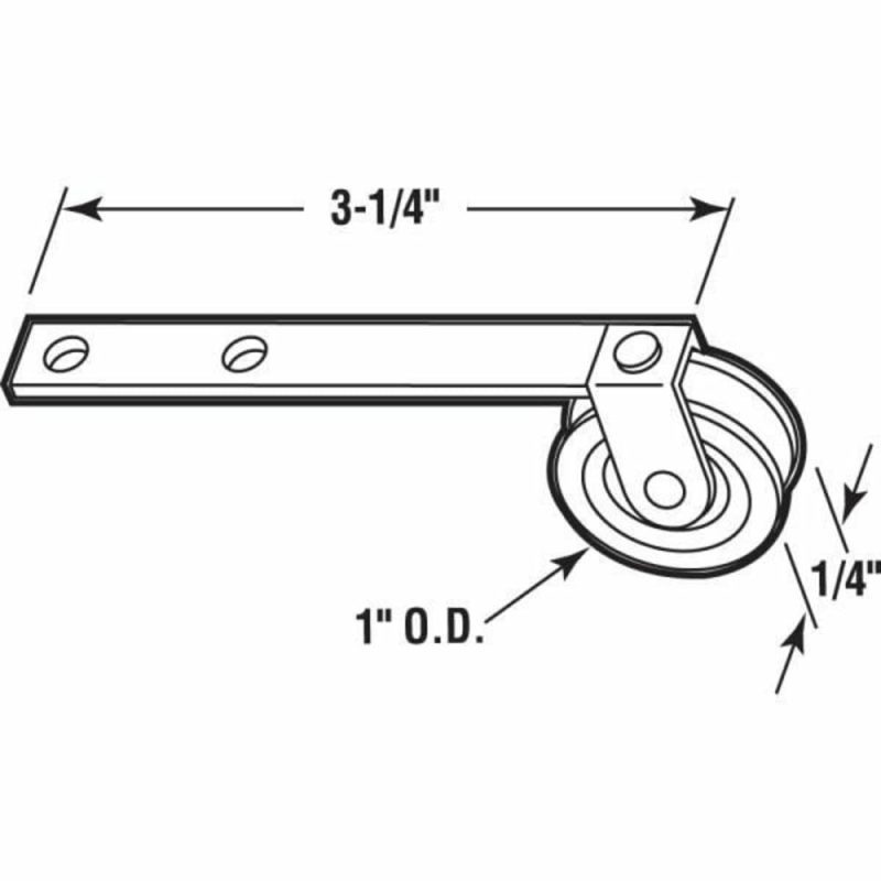 Screen Door Tension Spring With Nylon Roller Package Of 2