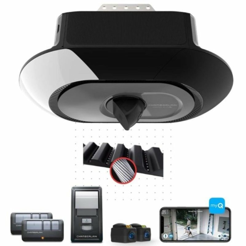 Secure View Led Smart Garage Opener, B4643t, Builtin