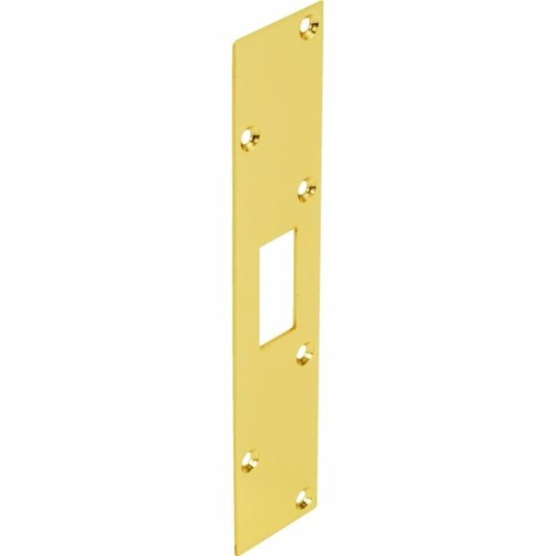 Security Deadlock Strike Plate Brass