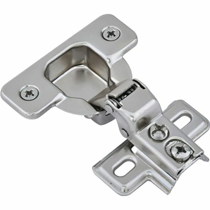 Self-Closing Concealed Hinge, 1/2 Inch Overlay 120 Degree Package Of 2