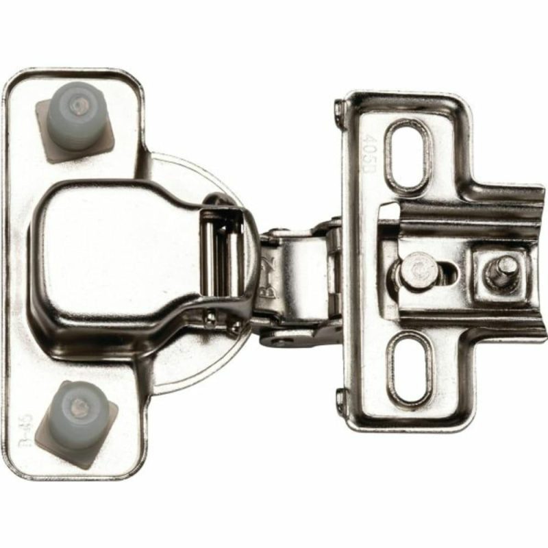 Self-Closing Concealed Hinge, 1/2 Inch Overlay 120 Degree Package Of 2