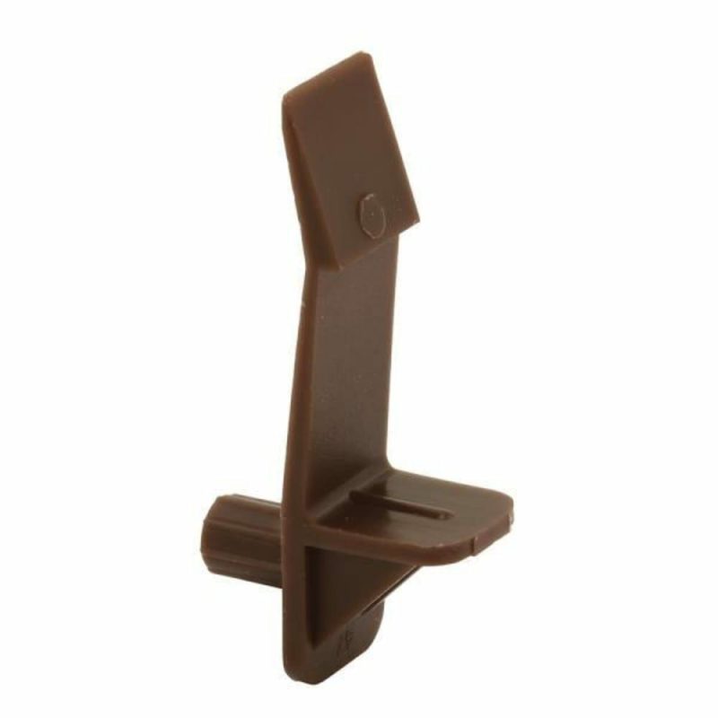 Self-Locking Shelf Support Peg With . Shelf, Brown , Package Of 100