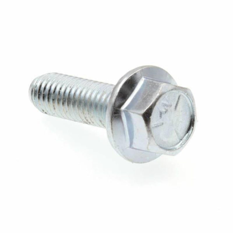 Serrated Flange Bolts, -16., Zinc Steel, Package Of 25