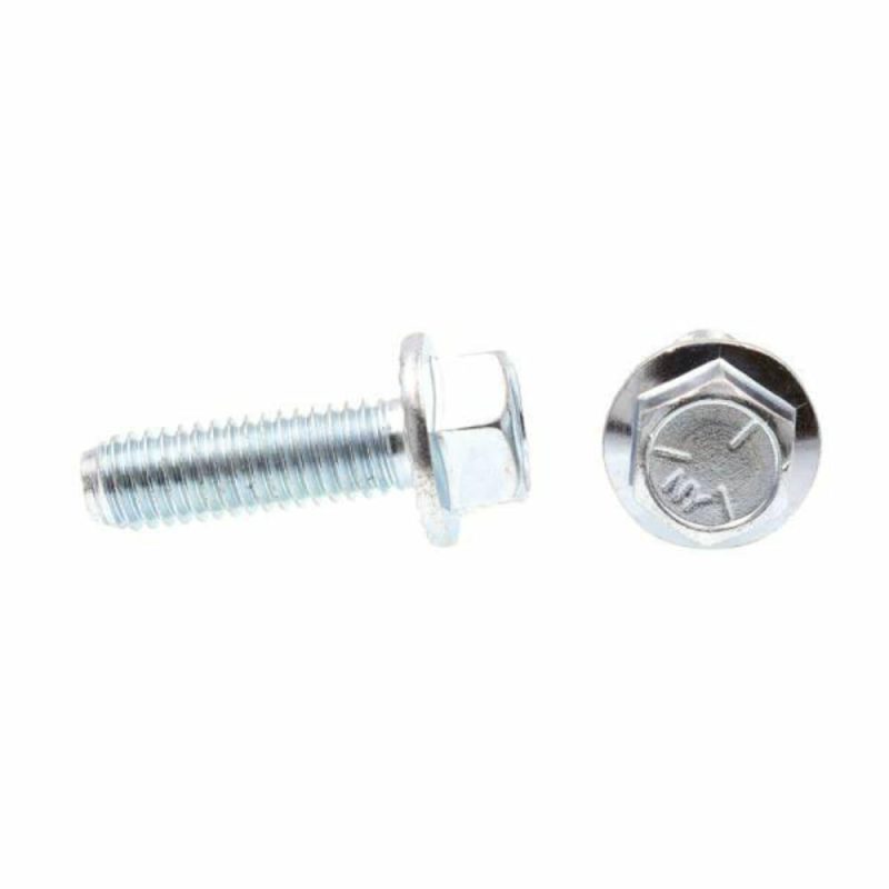 Serrated Flange Bolts, -16., Zinc Steel, Package Of 25