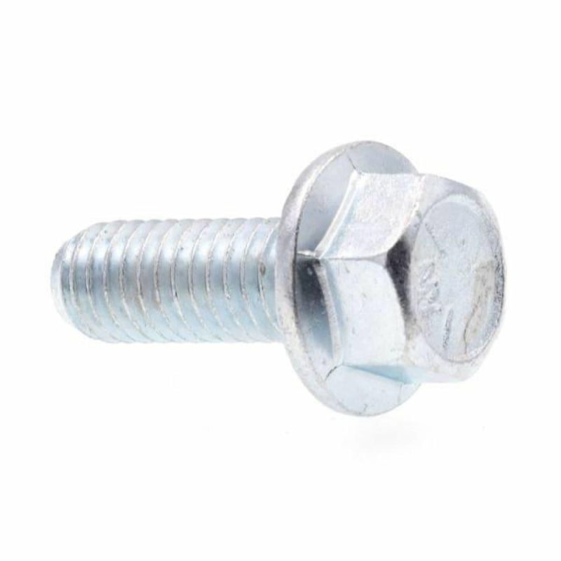 Serrated Flange Bolts,zinc, Package Of 25.