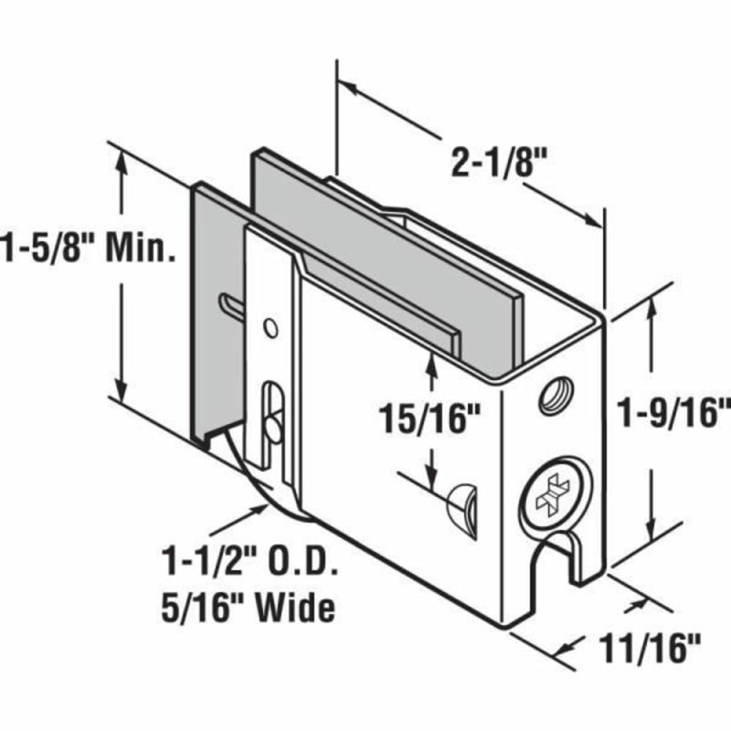 Sgl 1-1/2in Stl Roller , Ball Bearing, Plain Back Housing.