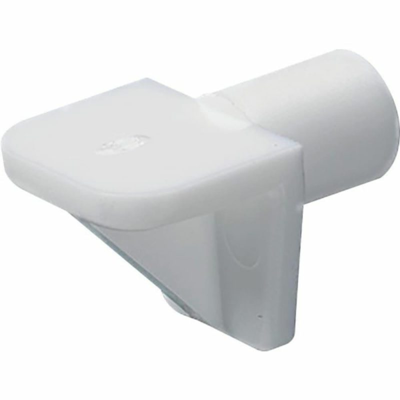 Shelf Bracket, Plastic, White, Pack Of 200