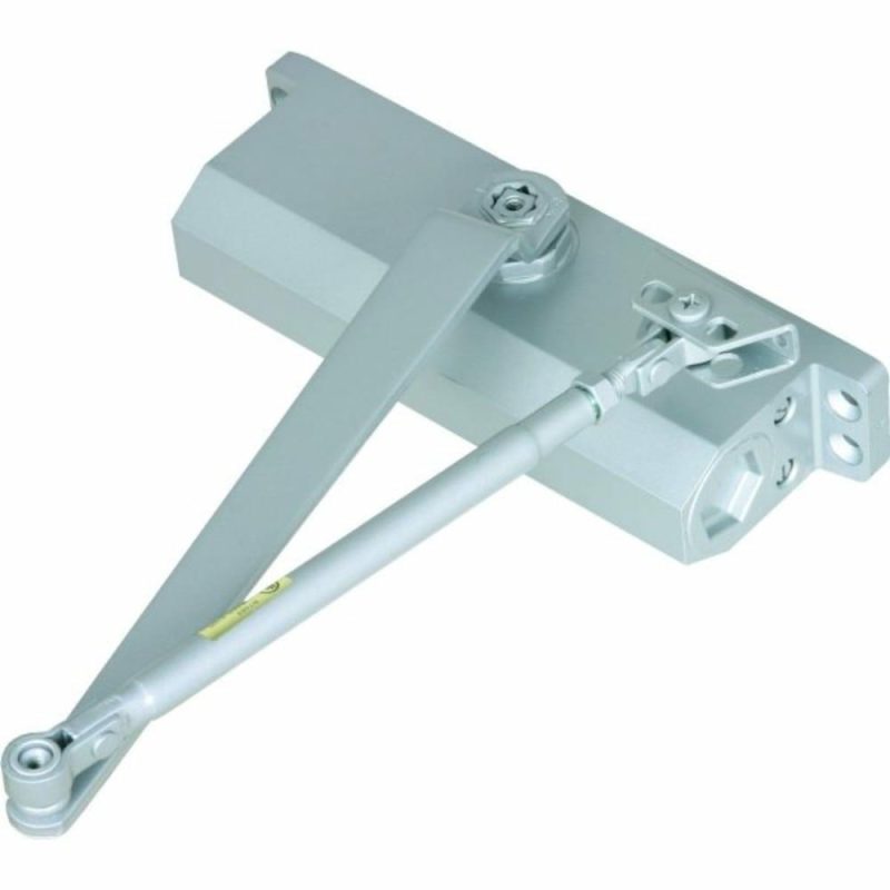 Size 1-4 Hydraulic Heavy-Duty Door Closer, Aluminum