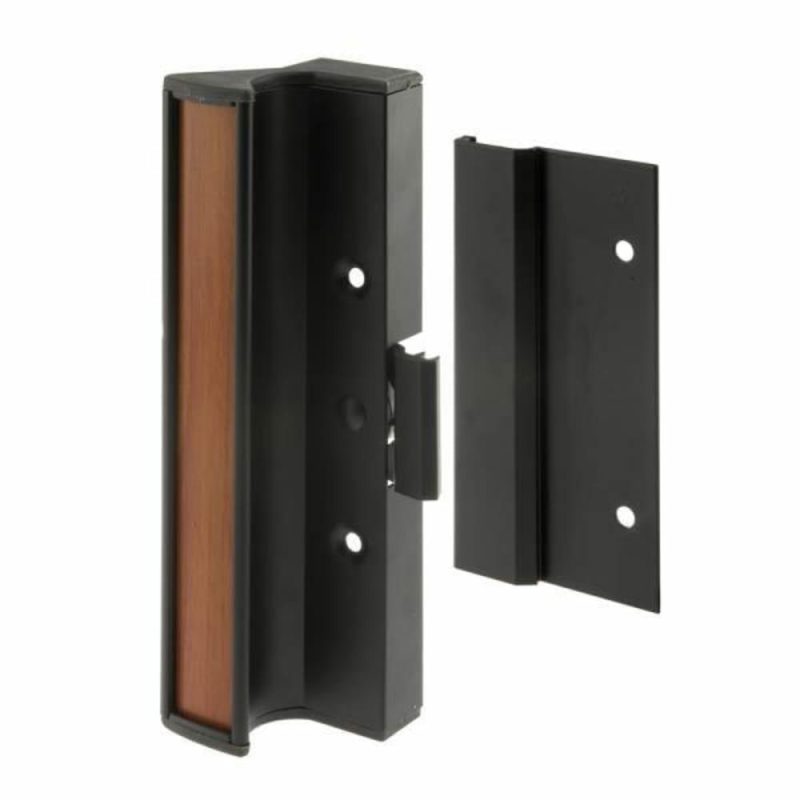 Sliding Dr Handle Set, Blk Alum, 1 Set