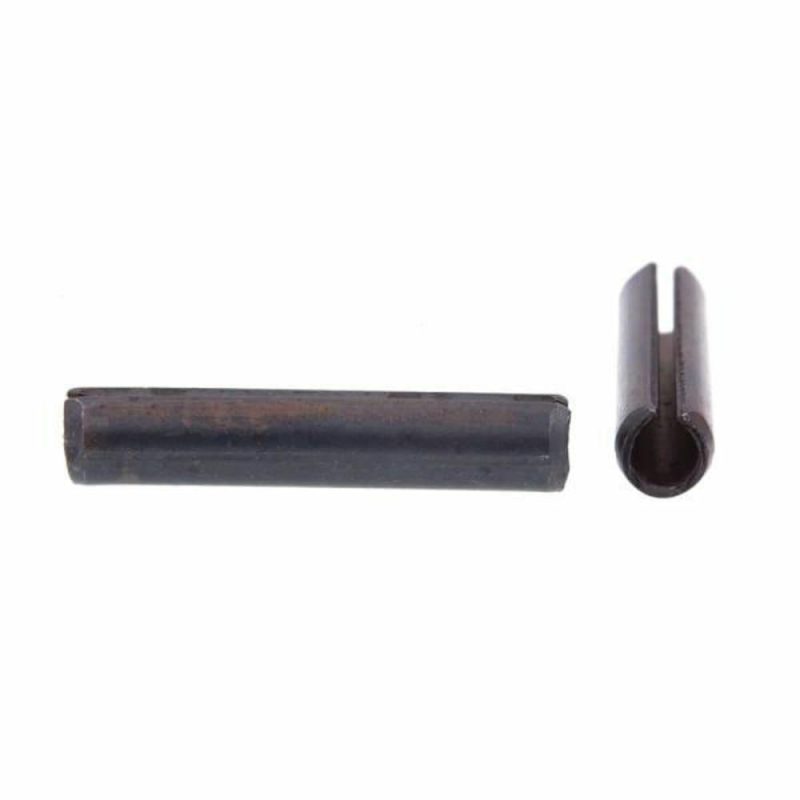 Slotted Spg Pins, 3/16 In. X 1 In, Plain Stl, Package Of 25