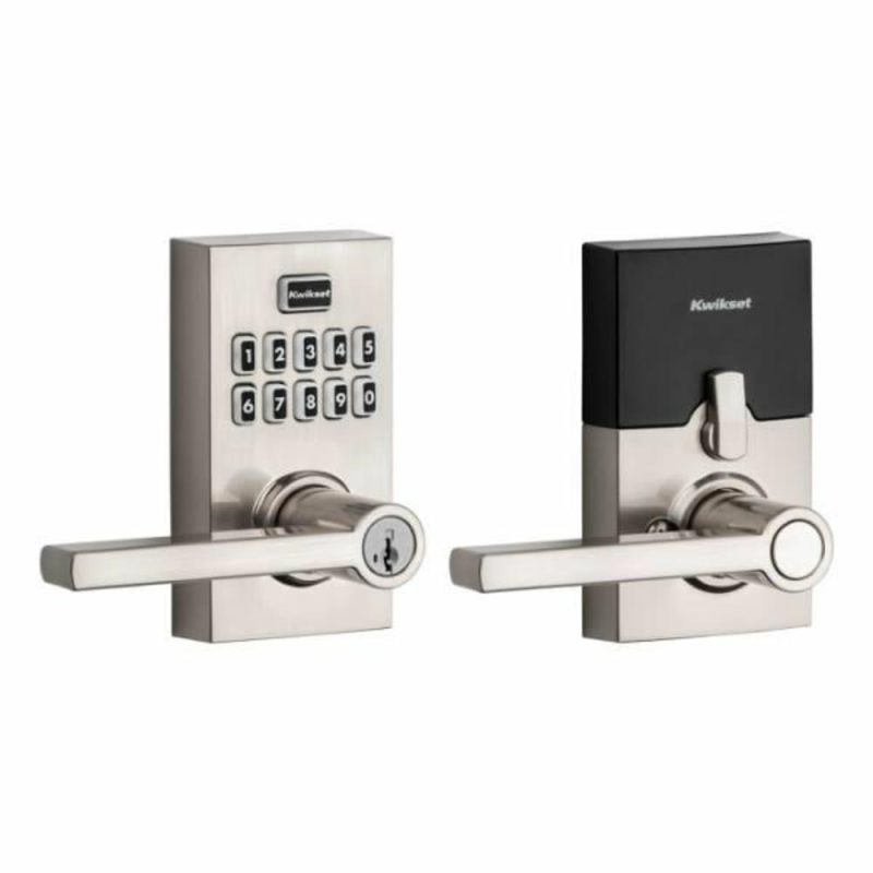 Smartcode Contemporary Lever Smartkey Security™ Satin Nickel