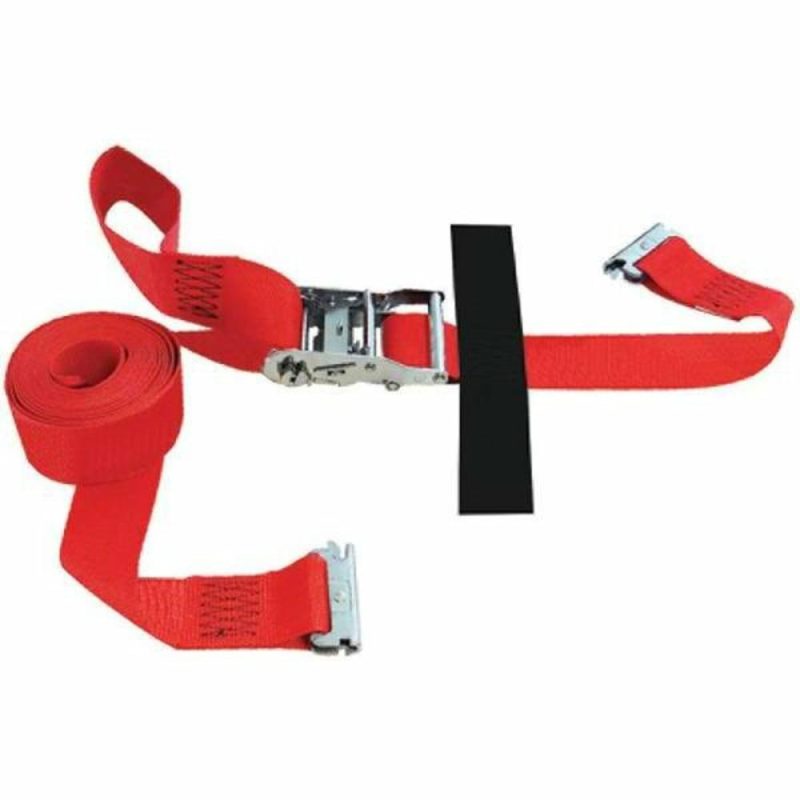 Snap-Loc 16 Ft. X 2 In. Red Logistic Ratchet E-Strap W/ Hook And Loop Fastener