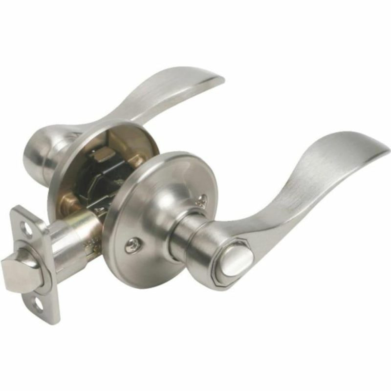 Springdale Privacy Lever, Satin Nickel