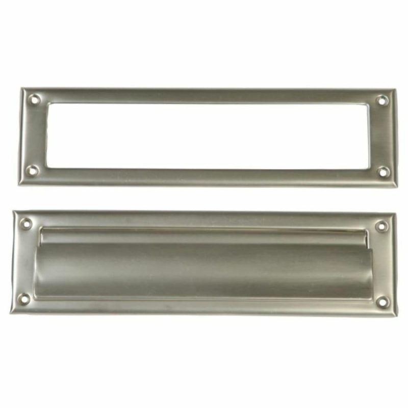 Steel Mail Slot With Satin Nickel Finish