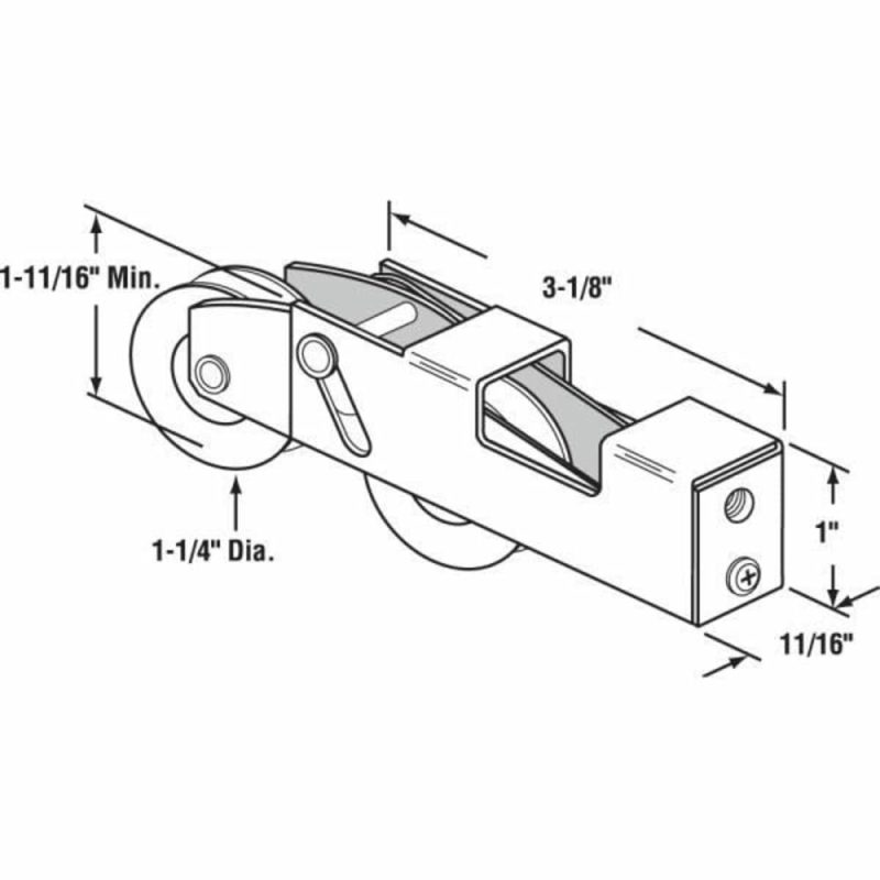 Stl, Tandem Rl Asbly W/ Ball Bear And Plain Back Housing, Keller