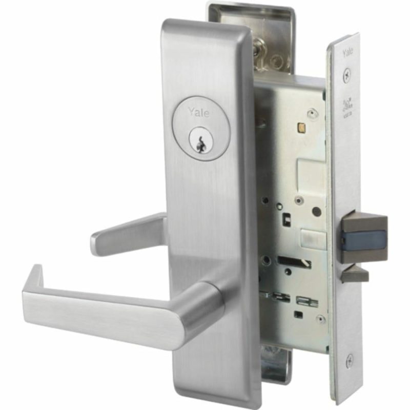 Storeroom Function Mortise Lockset, Escutcheon Plate Less Core Satin Chrome