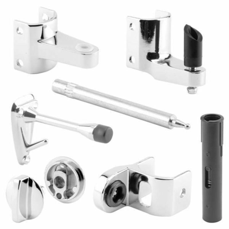 Supply Door Latch Set 1-1/4inzamak Chrome Inswing Kit