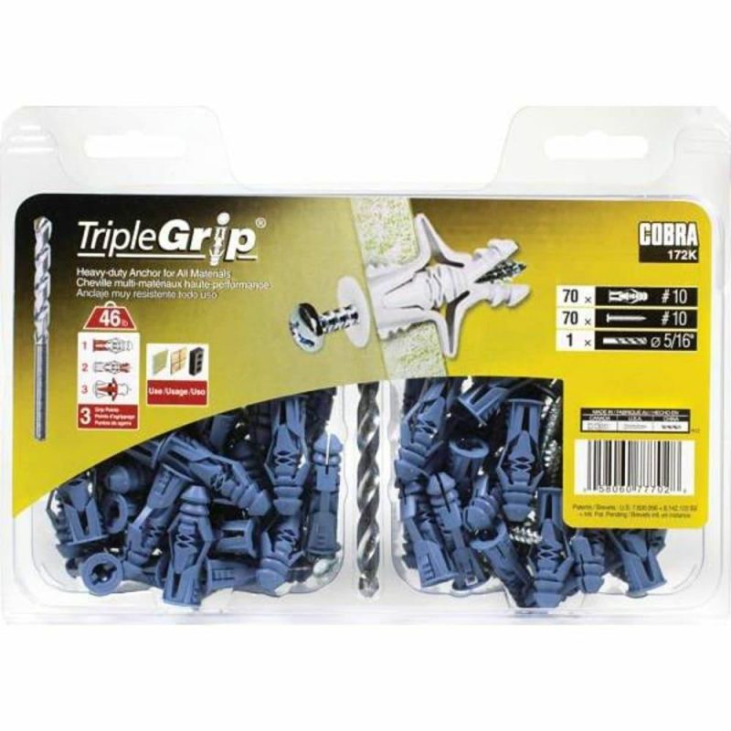 Triplegrip #10 X 1-1/2 Anchors With Screws