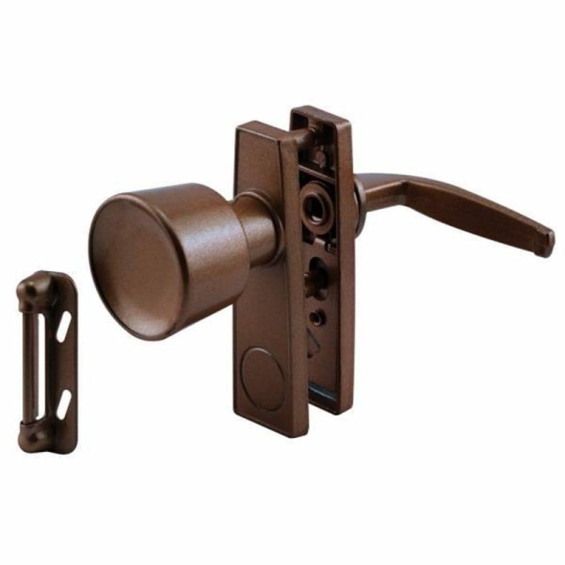 Tulip Knob Latch Set, Chocolate Brown