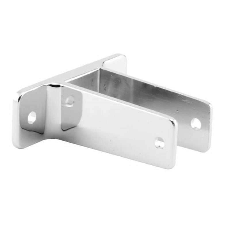 Two Ear Wall Bracket, For 1 In. Panels, Zinc Alloy, Chrm