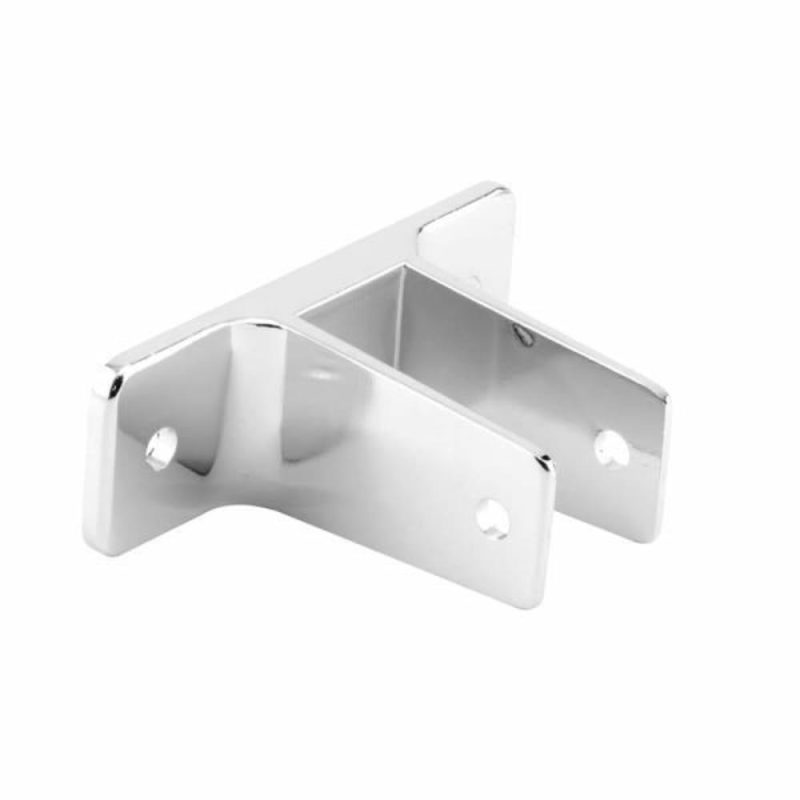 Two Ear Wall Bracket, For 1 In. Panels, Zinc Alloy, Chrm